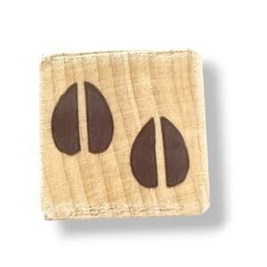 Hero Arts Pig Hooves Feet Prints Small Mini Rubber Stamp